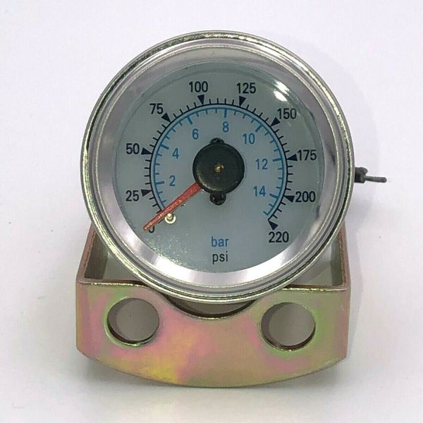 Dual Needle Pressure Gauges 1/8 NPT on a white background.