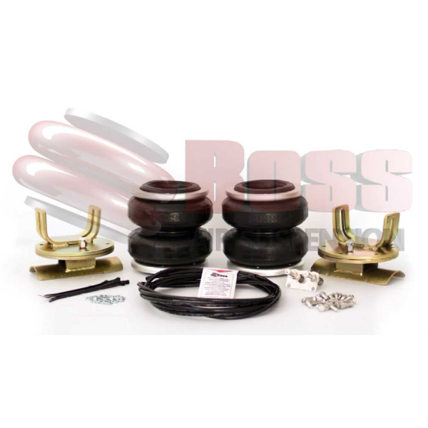 A set of Mitsubishi Triton 4WD Airbag Suspension - Boss shock absorbers and bolts.