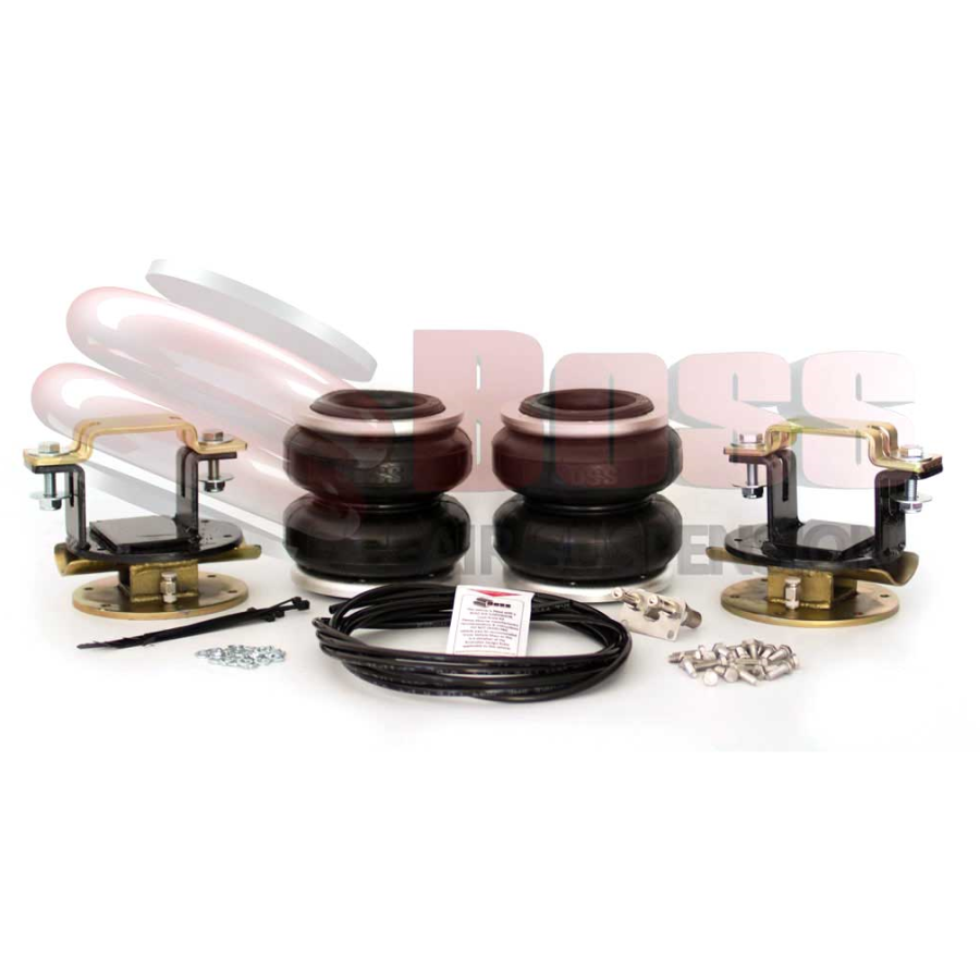 A suspension kit with a set of VW Amarok Airbag Suspension - Boss bolts.