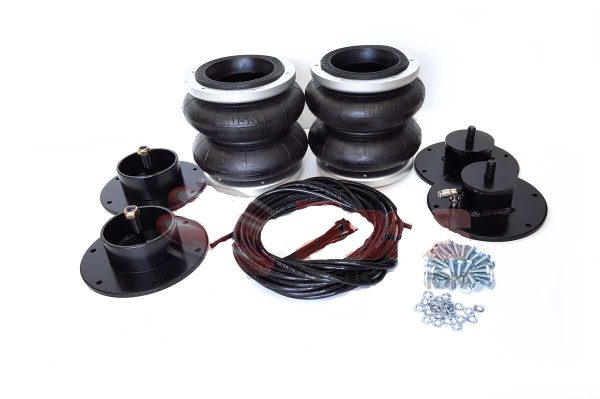 A set of black shock absorbers and bolts for a Buick 1949-1953 Airbag Suspension - Boss car.