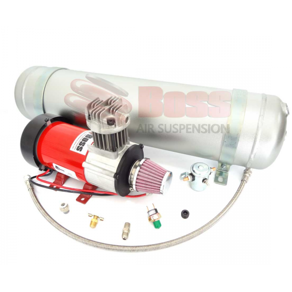 The Boss Outback Air Pro 5 compressor kit with hoses.