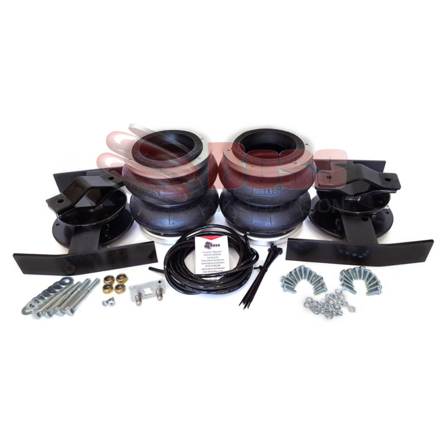 A set of parts for a truck, including hoses and bolts specifically designed for Hyundai Iload trucks, such as the Hyundai Iload Airbag Suspension - Boss.