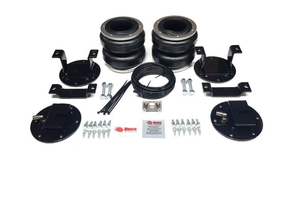 A set of Ford Transit suspension parts with airbag suspension.