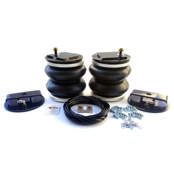 A set of black shocks and hoses specifically designed for a Toyota Tundra 2008+ Airbag Suspension - Boss car.