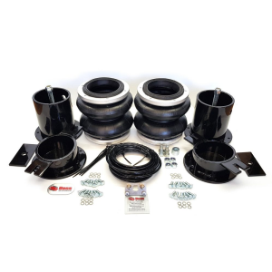 A set of black parts for a Dodge Ram 2500 & 3500 Airbag Suspension - Boss, compatible with the Ram 2500 & 3500 models.