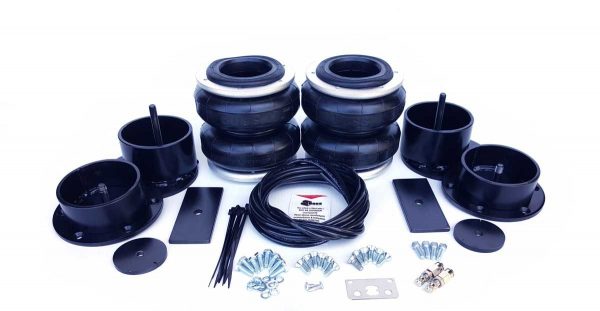 A set of black Holden Commodore Airbag Suspension - Boss for a Holden Commodore car.