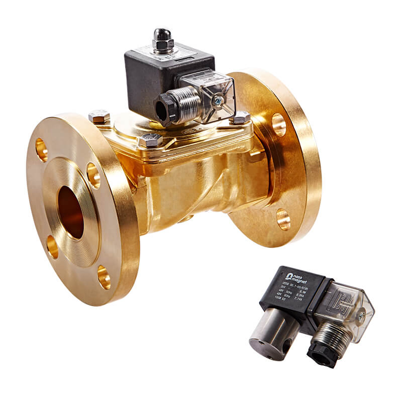 A brass ball valve with a switch on it.