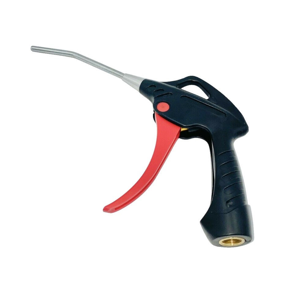 A black and red Air Duster Blow Gun on a white background.