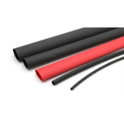 A set of black and red plastic tubing.