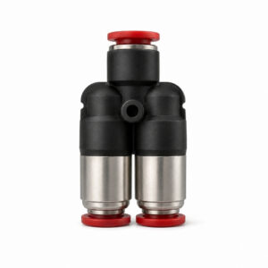 Union Y Double Check Valve, 1/4" Tube, 1 In / 2 Out