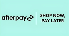 Afterpay "Footer": shop now, pay later.